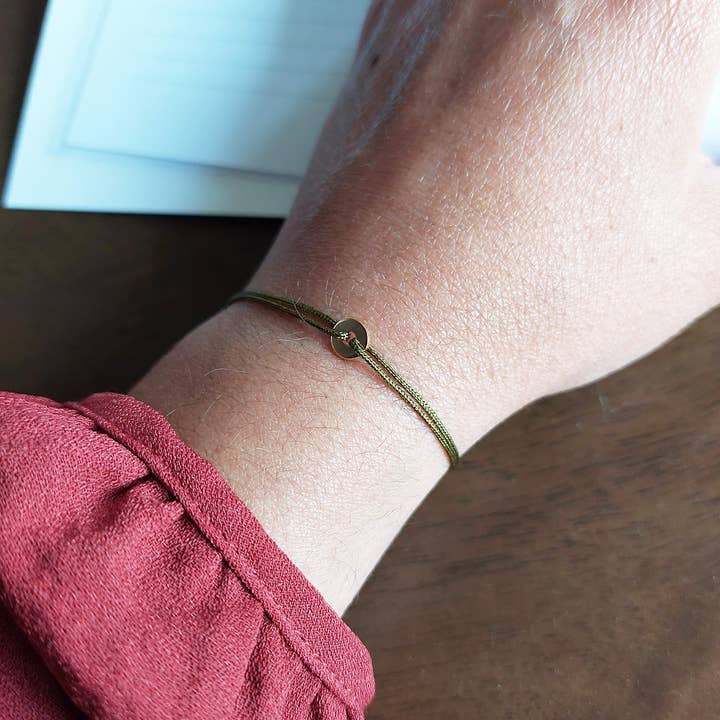 Filteplait - Wholesale Woven/Braided Bracelet - Minimalist bracelet - gold2