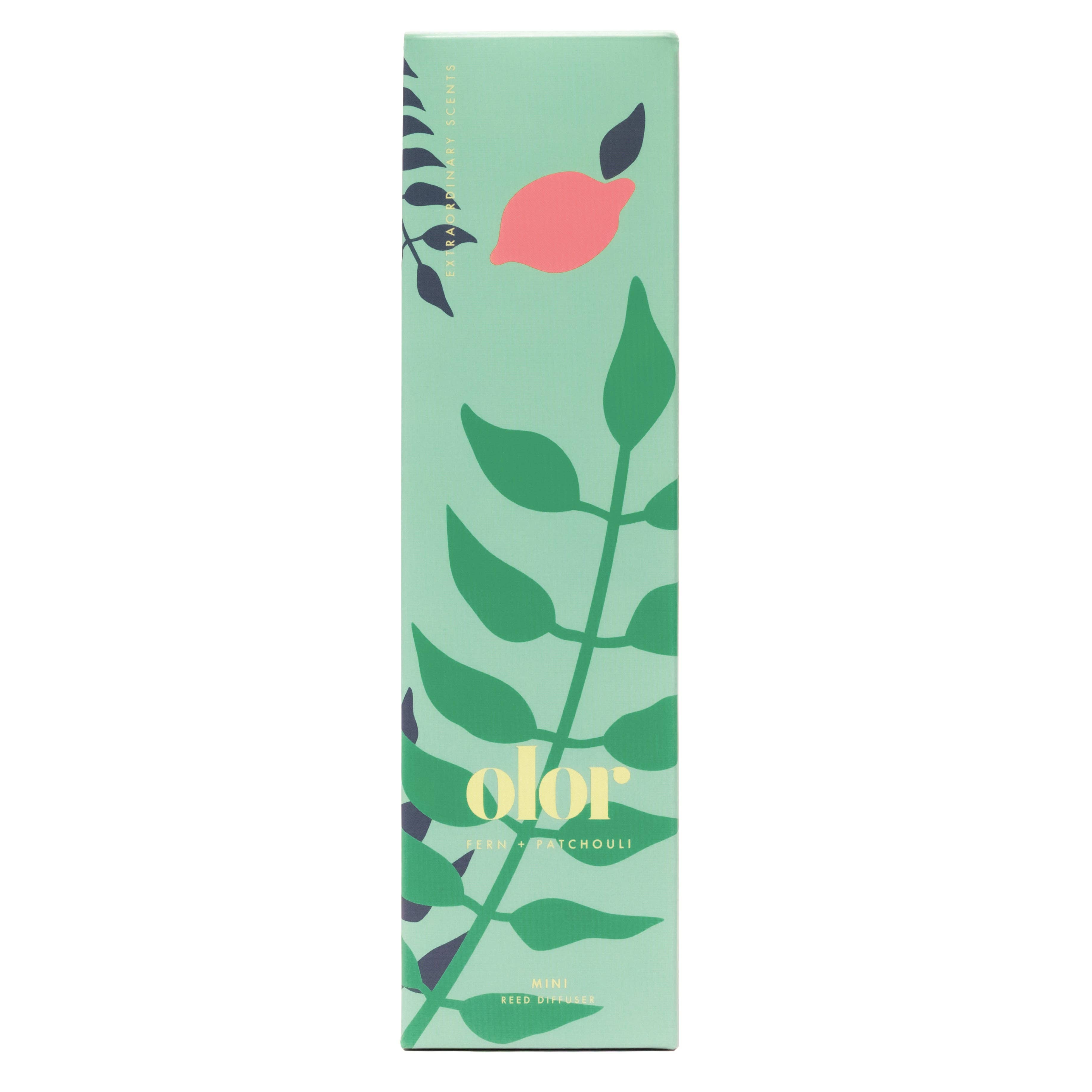 OLOR - Wholesale Reed Diffuser - Fern + Patchouli Mini Reed Diffuser4