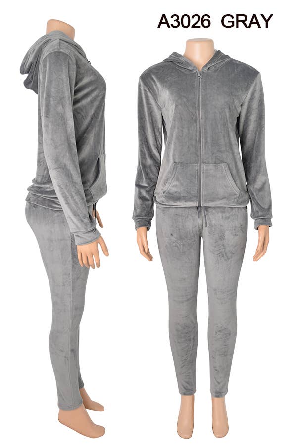 SSImport – wholesale Jeansjackor – Dam – A3026 SAMMET JACKA OCH BYXOR SET BLANDADE STORLEKAR 12SET3