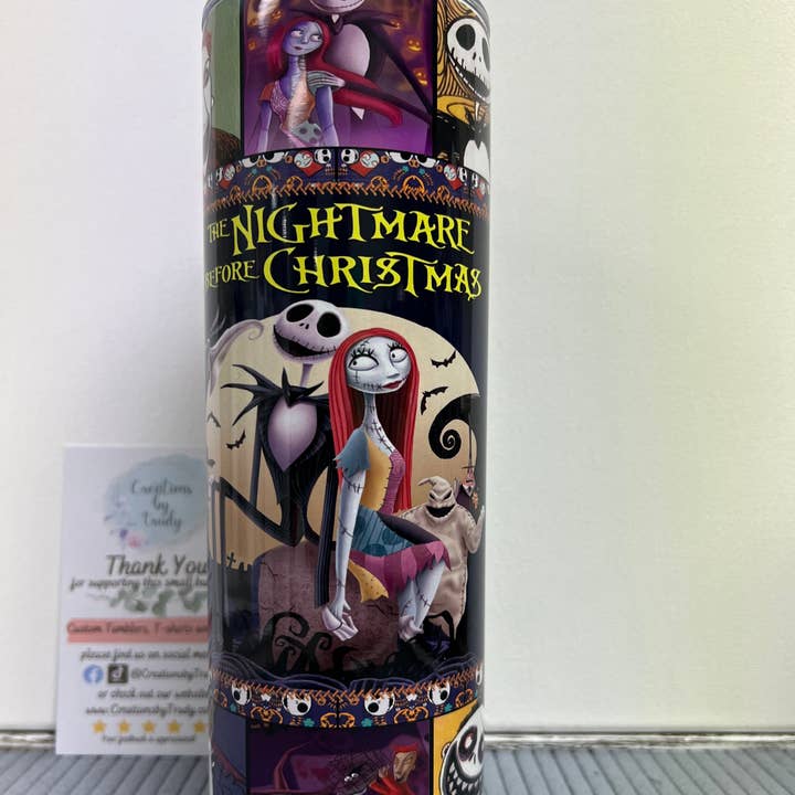 The Nightmare Before Christmas Movie Collage- 20oz Stainless for wholesale by Creations by Trudy