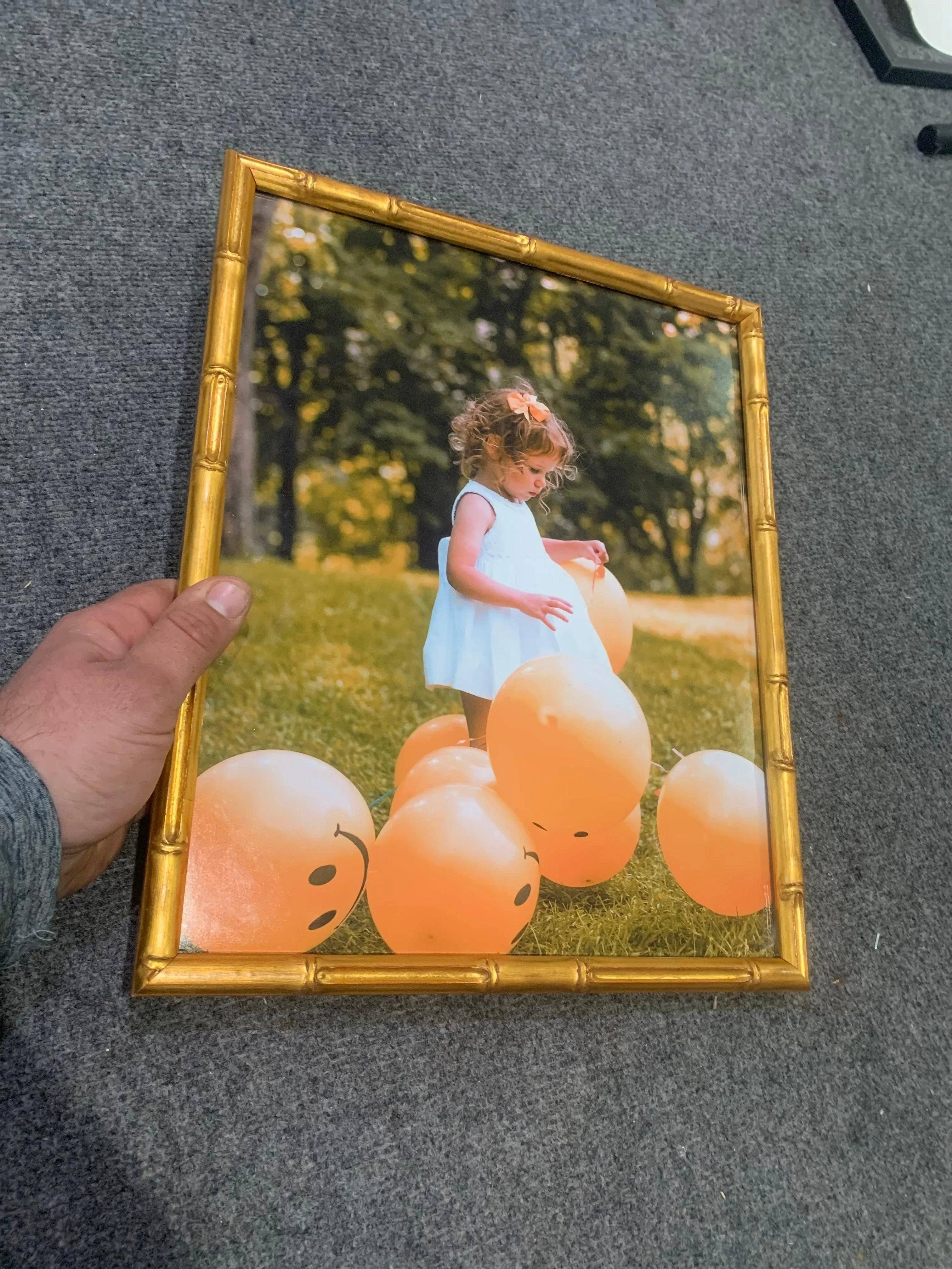 Modern Memory Design Picture Frames - Vente Cadres photos - Cadre photo en bambou doré 24x36 Galerie de cadres 24 x 363