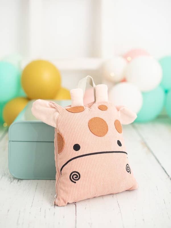 GIRAFFE CUSHION BLANKET for wholesale by Crochetts