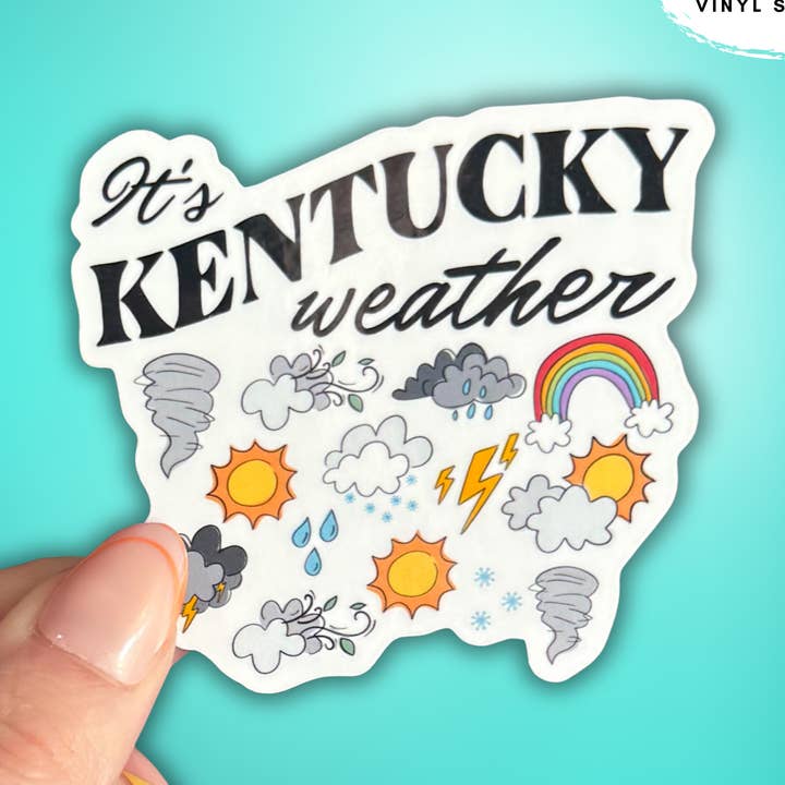 Kentucky weather sticker for wholesale by Crafty Baker Designs
