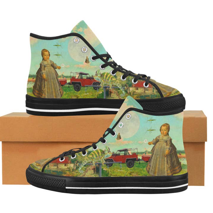 DANDELIONS Men's All Over Print Canvas Sneakers for wholesale by Bønes and Balløøns