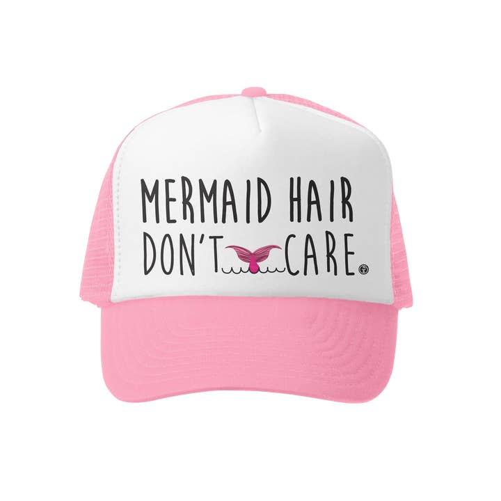 GROM SQUAD - Wholesale Kids Hat - Kids - Mermaid Hair Kids Trucker Hat