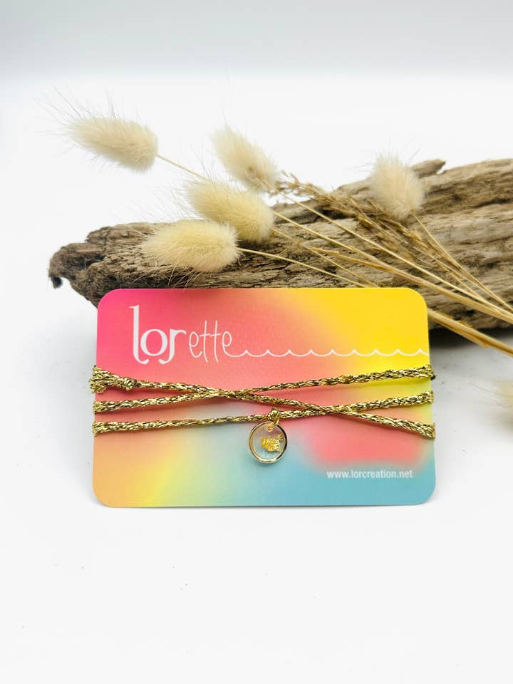 Halskettenarmband - Blattgold - Gold für den Großhandel von LOR CREATION