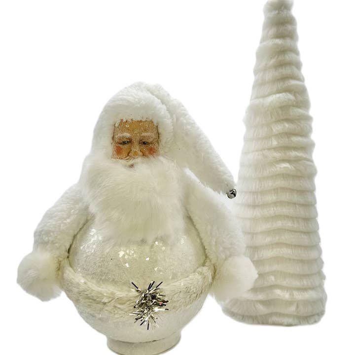 Roly Poly Santa - White for wholesale on Faire