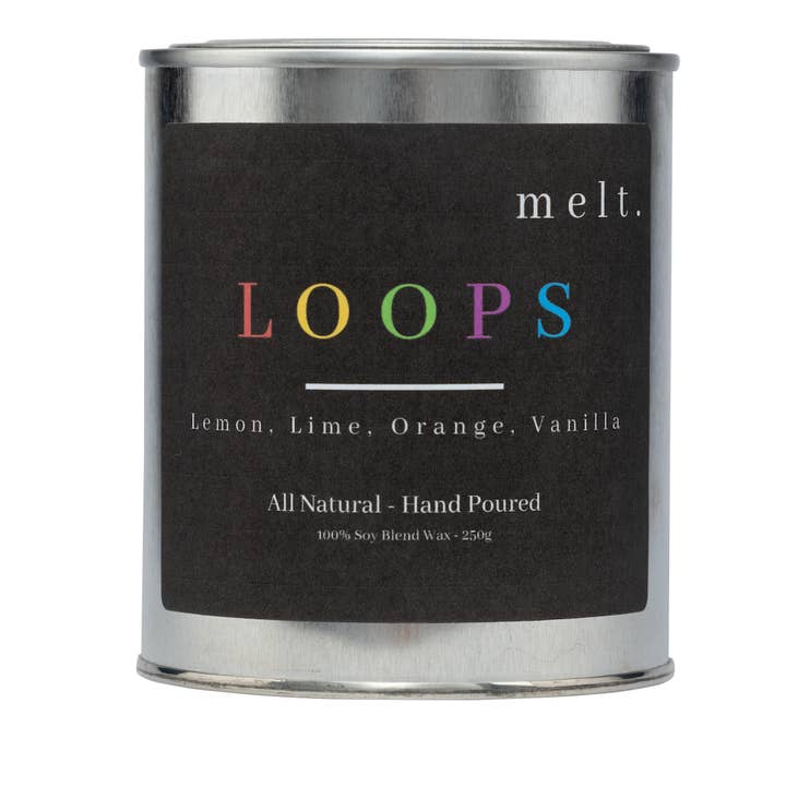melt. - Wholesale Jar/Filled Candle - LOOPS by melt. | 16oz Scented Candle | All-Natural Soy Wax