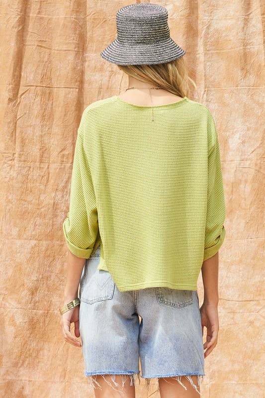 ILLA ILLA - Wholesale Gebreide top - Dames - Gebreide top met wafel7