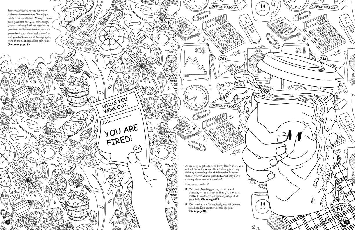 Insight Editions - #1 Pop Culture Publisher - Vente Livre de coloriage et d'activités pour adultes - Putain, fonce : une aventure de coloriage pas si zen ! PROMO2