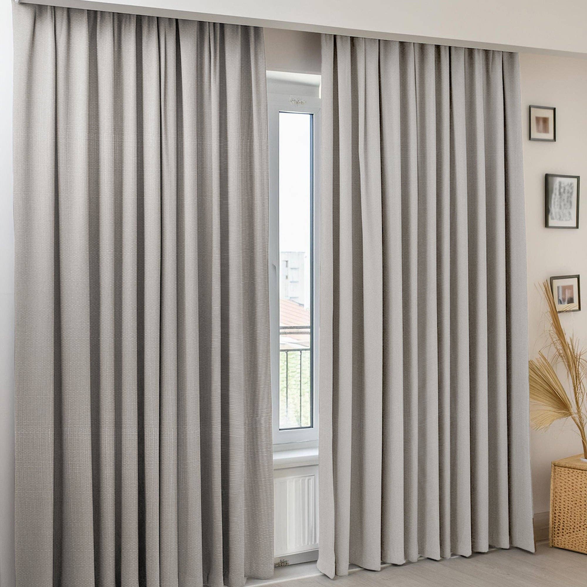 FLASHRUG LLC – wholesale Curtain – Linen Gray Curtain0