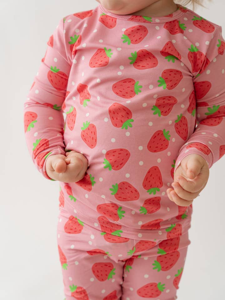 Pijama de 2 piezas de fresa para venta al por mayor de House of Henry