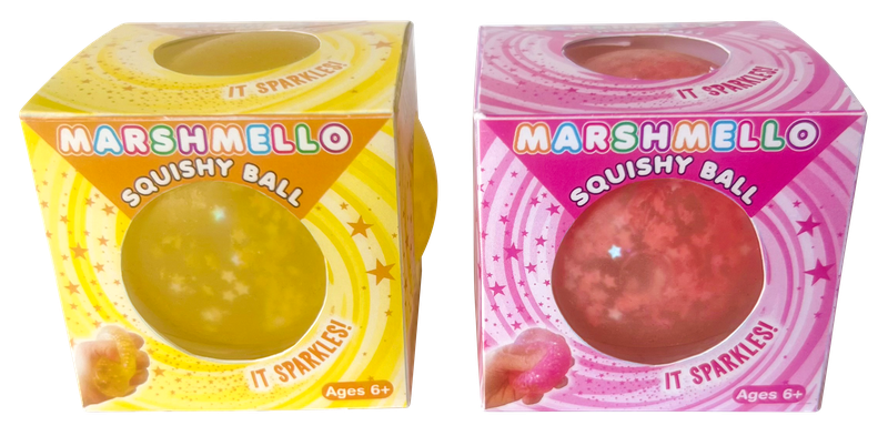 Zorbitz - Wholesale Squishy Toy - Kids & Baby - Zorbitz Marshmello Sparkle Squishy Ball1