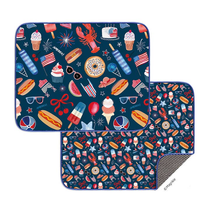 Tapete de Secagem de Loiça em Microfibra Favoritos de Verão, Decoração Americana por atacado de WerkShoppe