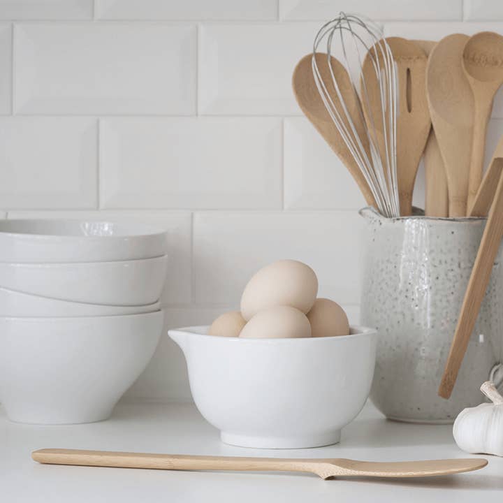 bambu® - Wholesale Kitchen Spoon - 'Give It a Rest' Bamboo Slotted Spoon