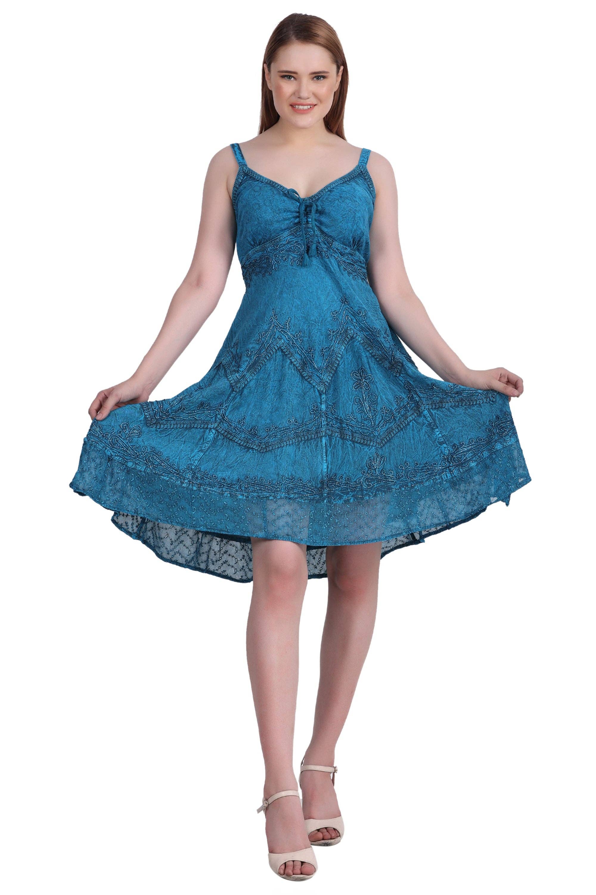 Advance Apparels - Vente Robe – femme - Robe mi-longue délavée à l'acide 13041