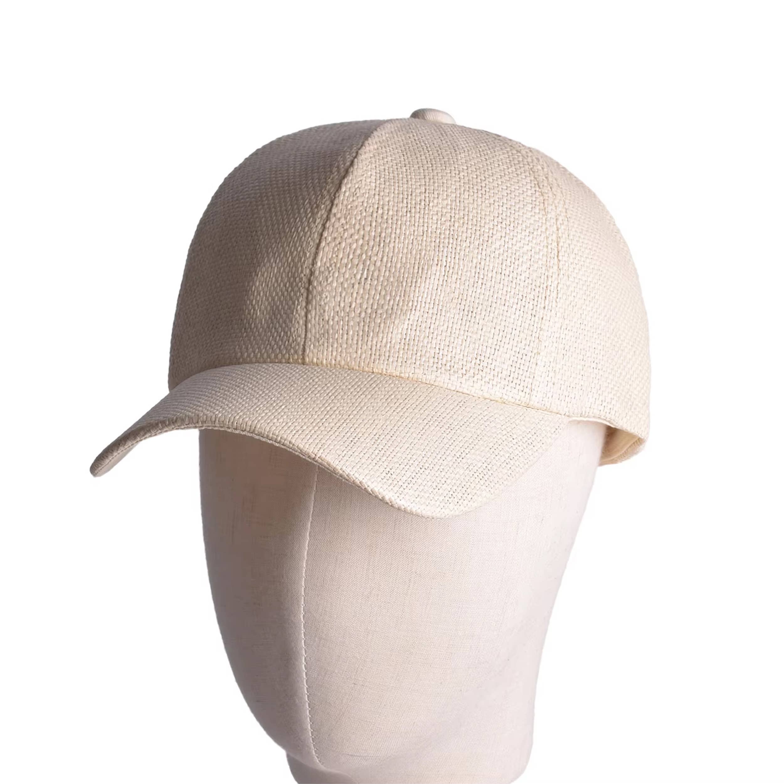 HALLEE - Wholesale Baseball Cap - Unisex - Unisex Summer Straw Baseball Cap - Assorted3