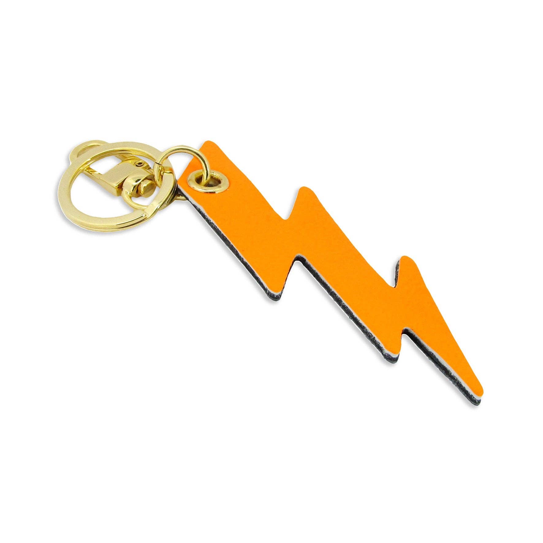 'Alkemest - Wholesale Keychain - Unisex - Neon Leather Lightning Bolt Key Ring / Bag Charms: 3 Colours8