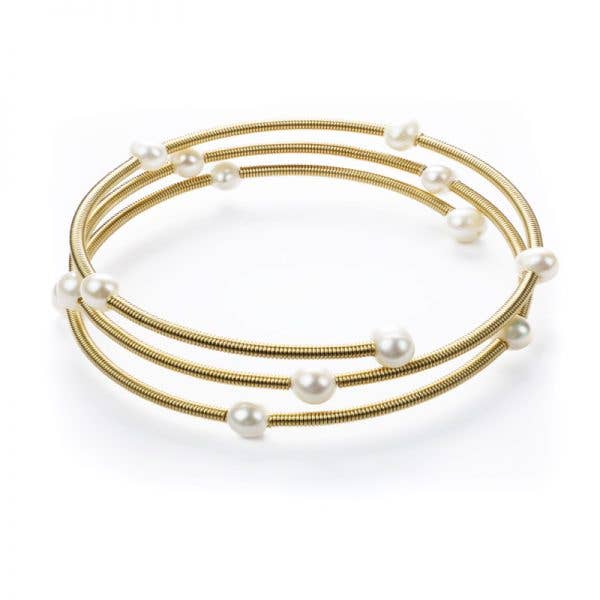 Ferskvandsperle Spiral Wrap Lag Armbånd for engroshandel hos Mara Blak - Hidden Gems