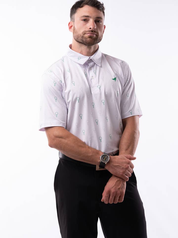 Polos Prints - Bruno - Vert pour la vente par American Fit