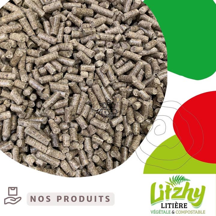 VRAC Litzhy - Litière Végétale pour Chats et NAC - Colza pour la vente par eizhy