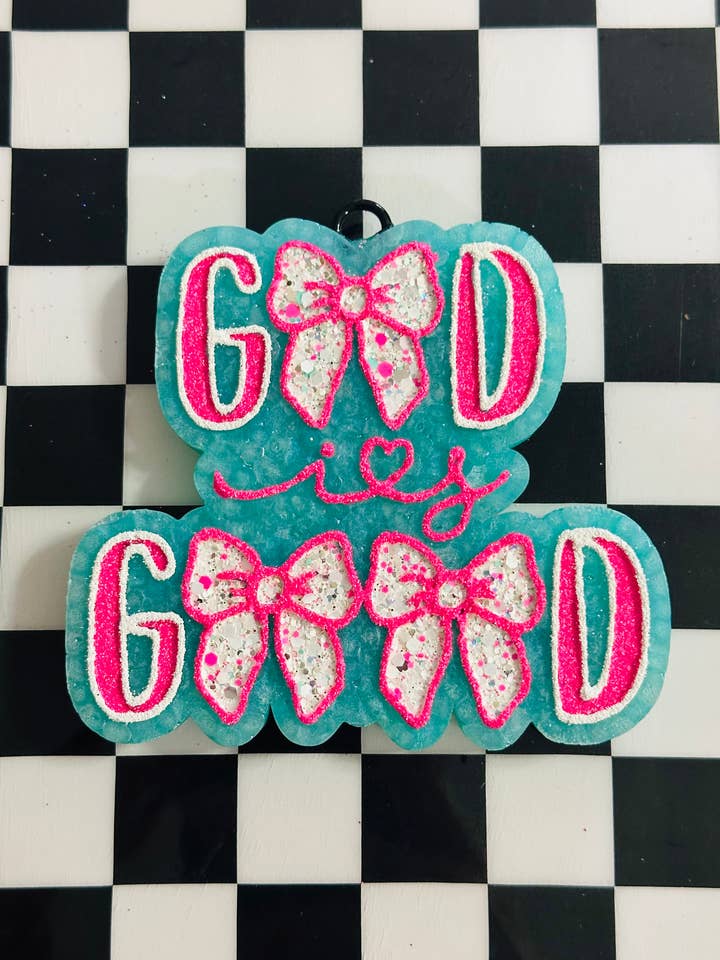 God is Good Car Freshie for wholesale by Sassy Fras Couture