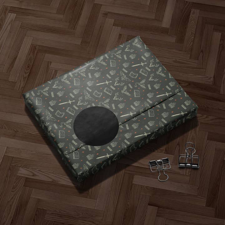 MagicMerchEmporium - Wholesale Flat Wrap - Fireheart Wrapping Paper4