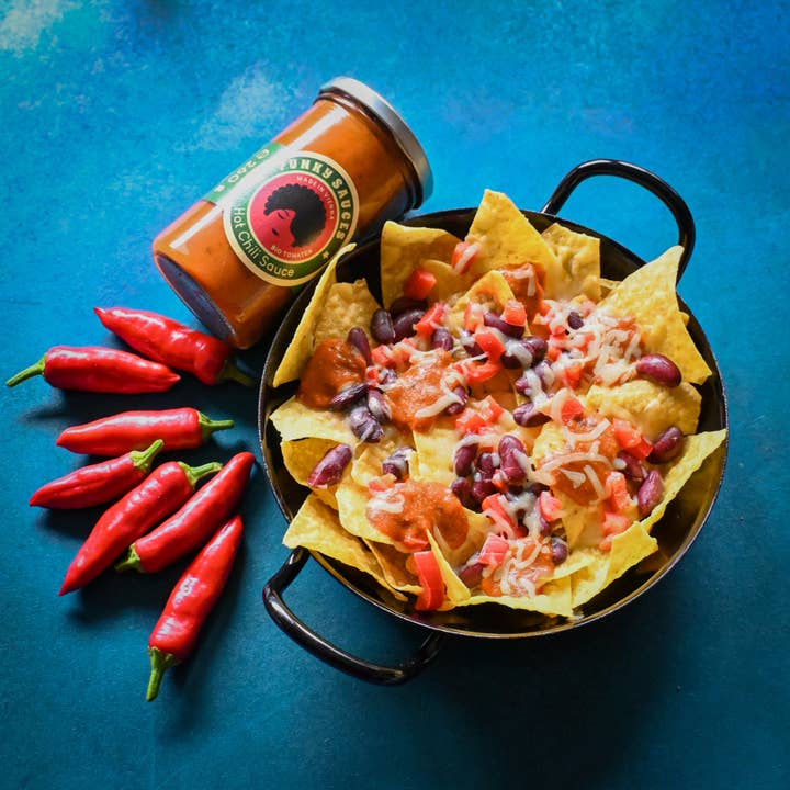 Funky Sauces - Wholesale Dip - Hot Chili Sauce with Organic Tomatoes 195g1