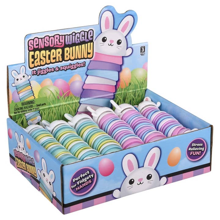 La Luna Bella - Toys - Wholesale Classic Toy - Kids - Sensory Wiggle Easter Bunny 5"