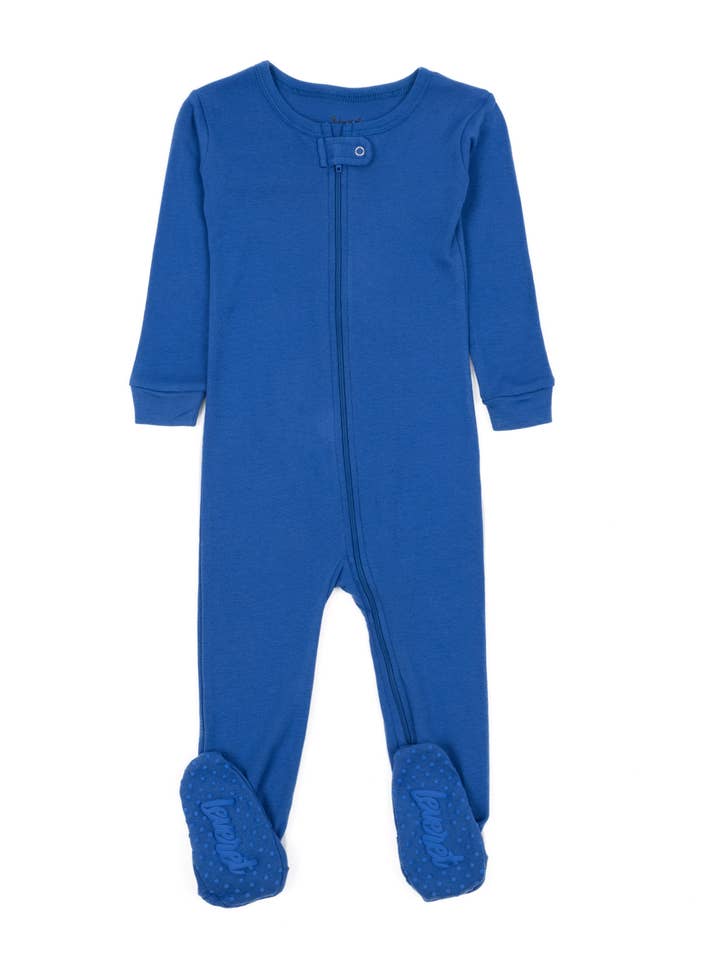 Leveret Pajamas - Wholesale Sleepsuit - Baby - Kids Footed Cotton Pajama Solid