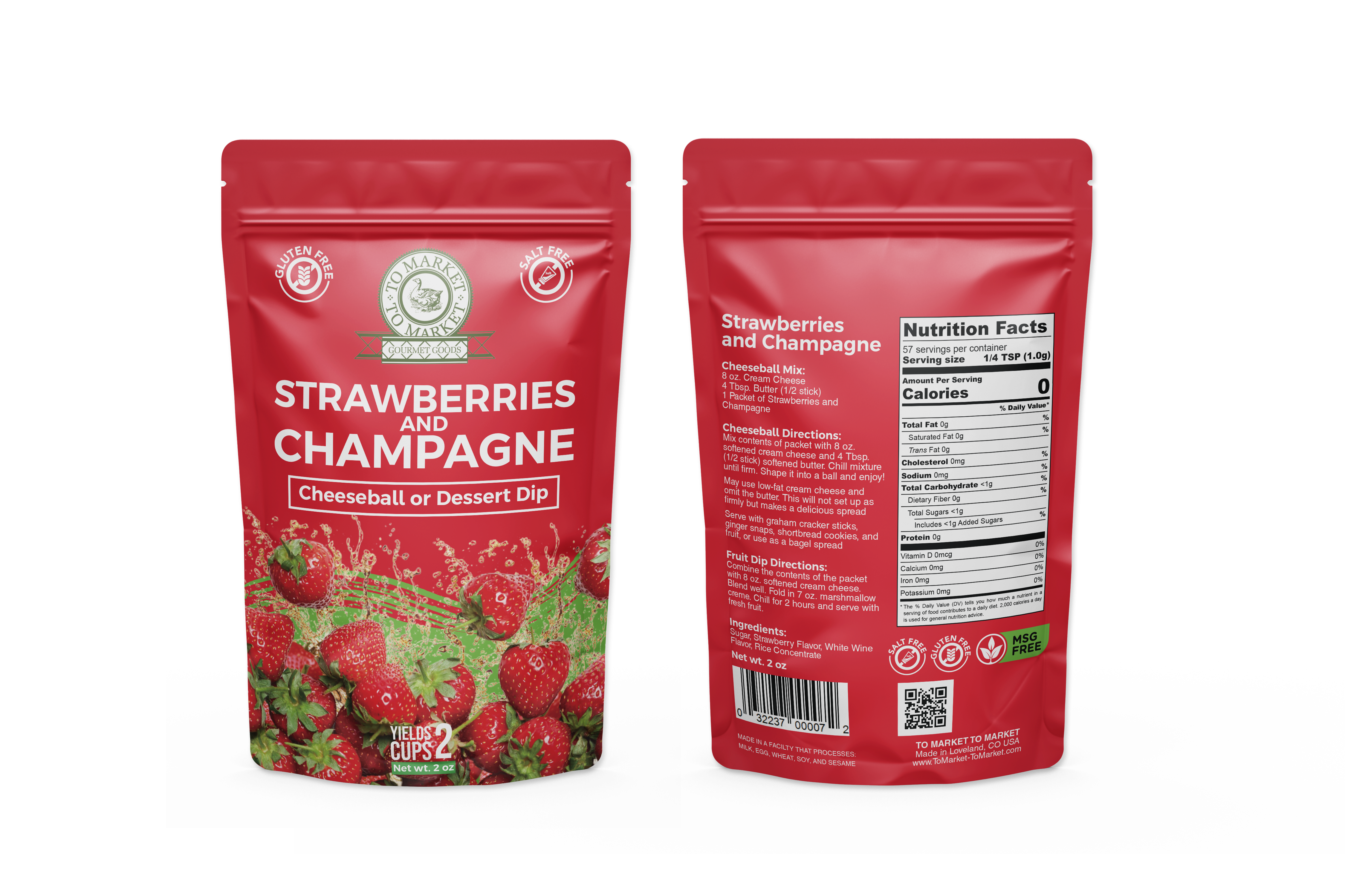 To Market- To Market - Dips & Spreads - Wholesale Dip - Strawberries and Champagne - Cheeseball2