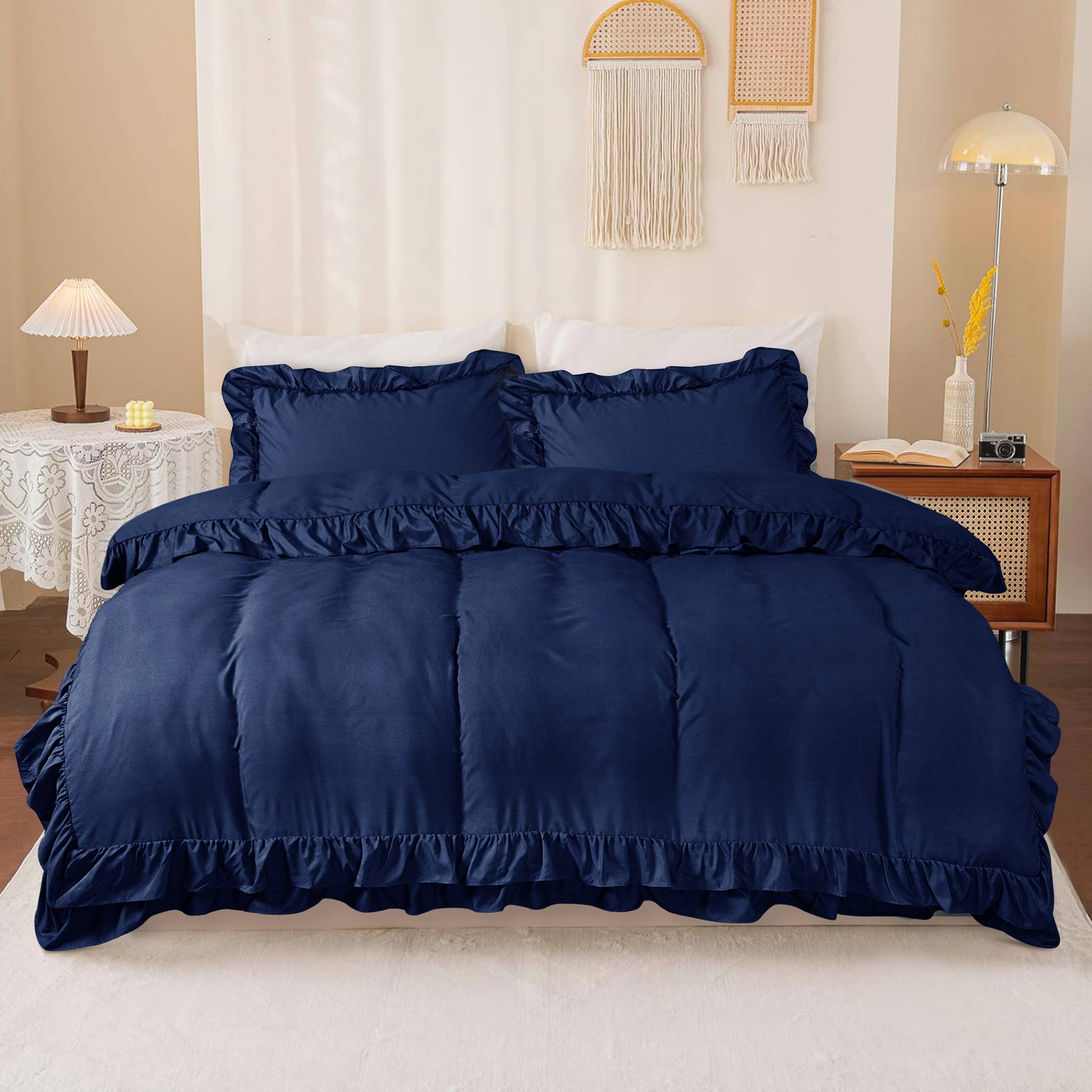 Cotton Passion - Wholesale Bedding Set - Duvet Cover Sets Frilled Duvet Set 3 Pcs Comforter Sets24