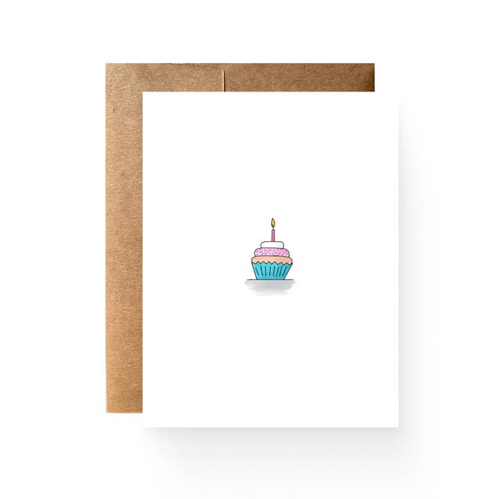 Biglietto di compleanno con cupcake per la vendita all'ingrosso da parte di Catamount Card Company