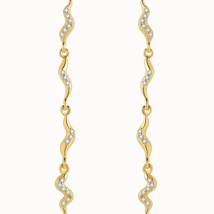 Nava Copenhagen - Wholesale Dangle Earrings - Chara Earrings - Gold Plated