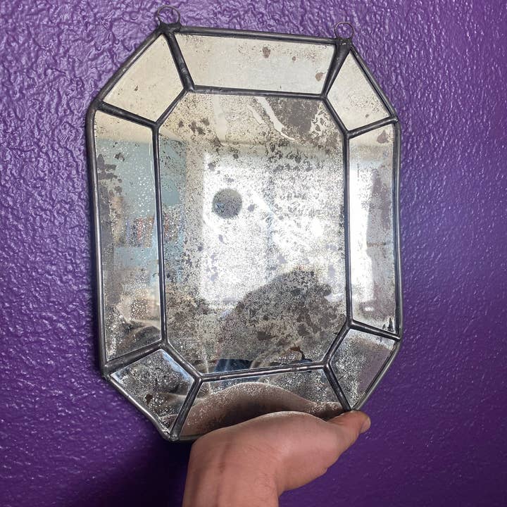 Made By Rheal - Venta al por mayor Espejos de pared - Vidriera de espejo envejecido en forma de gema