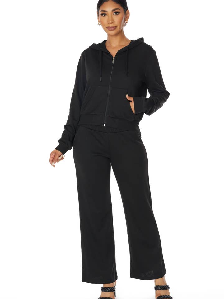 Plus French Terry Hoodie Set for wholesale by Kréamy NYC