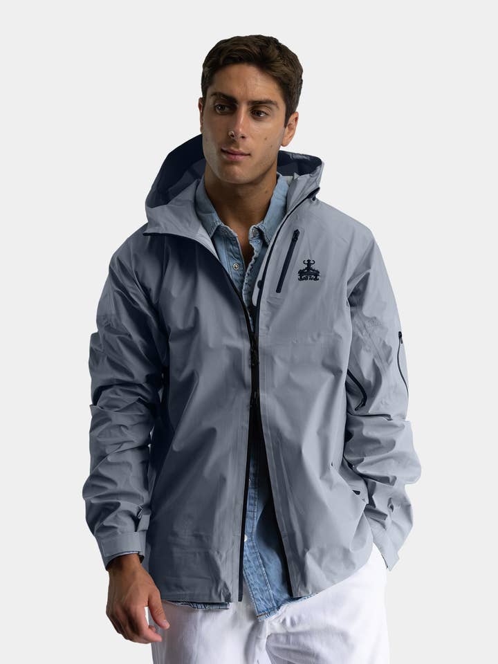 Gray Waterproof Hiking Jacket for wholesale on Faire5