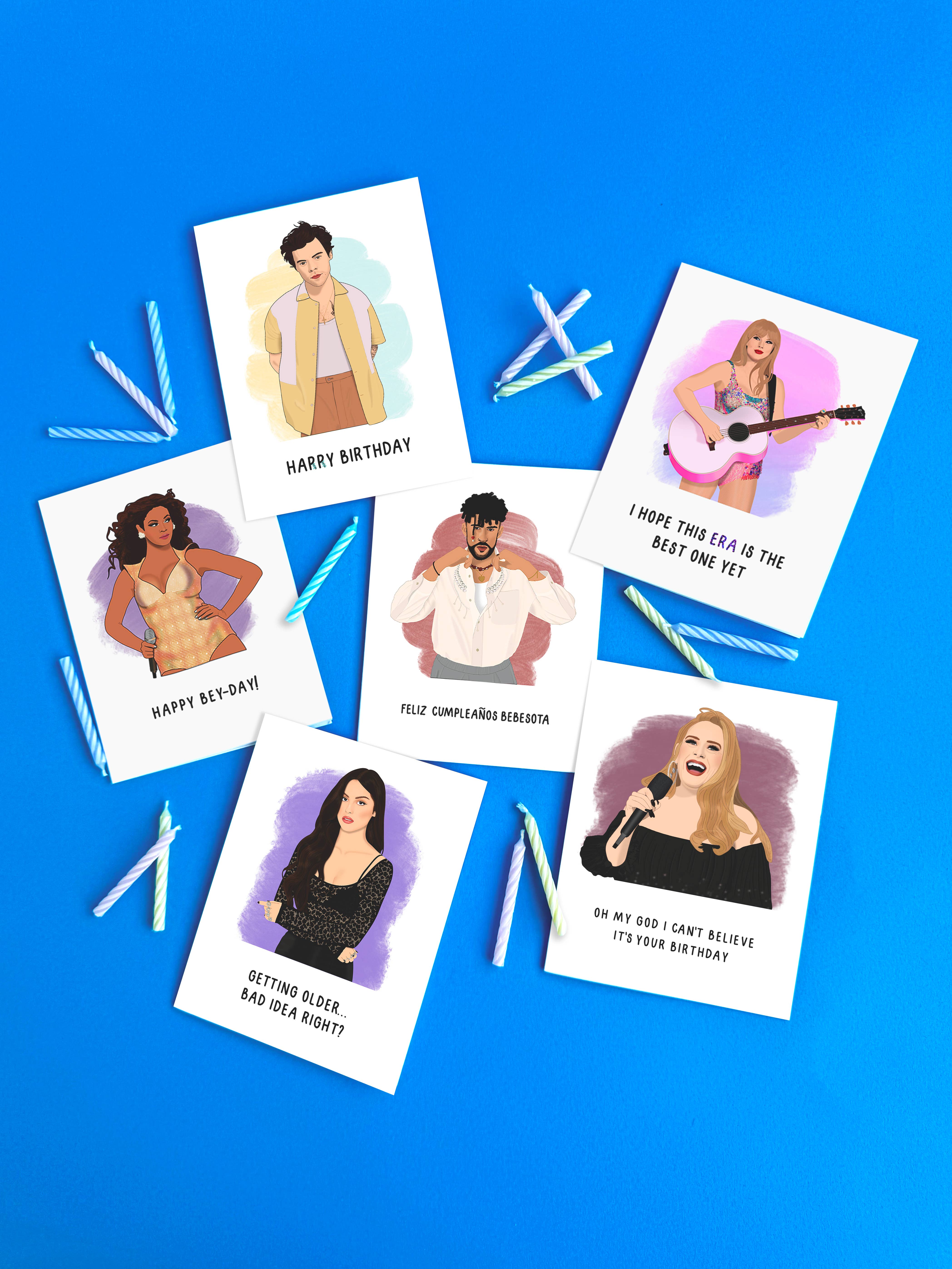 Shop Trimmings - Vente Cartes d'anniversaire - Carte de voeux d'anniversaire Beyoncé Happy Bey-Day2