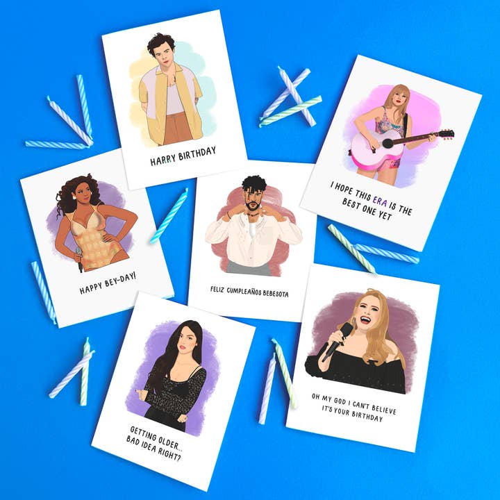 Shop Trimmings - Vente Cartes d'anniversaire - Carte de voeux d'anniversaire Beyoncé Happy Bey-Day2