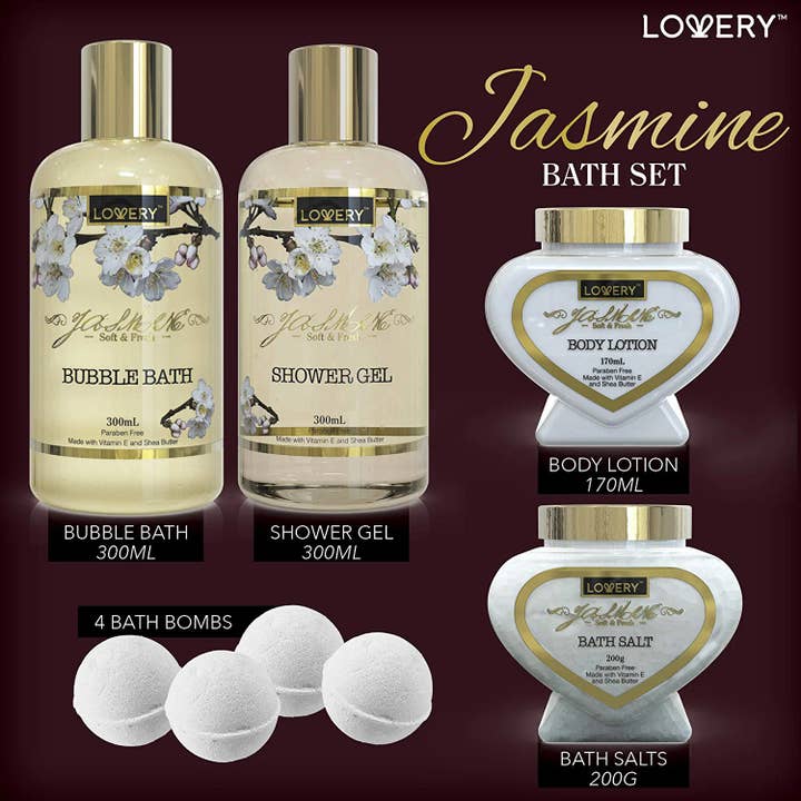 Lovery - Wholesale Bath & Body Set - Valentines Basket, 30pc Valentine's Day Gifts Set with Case