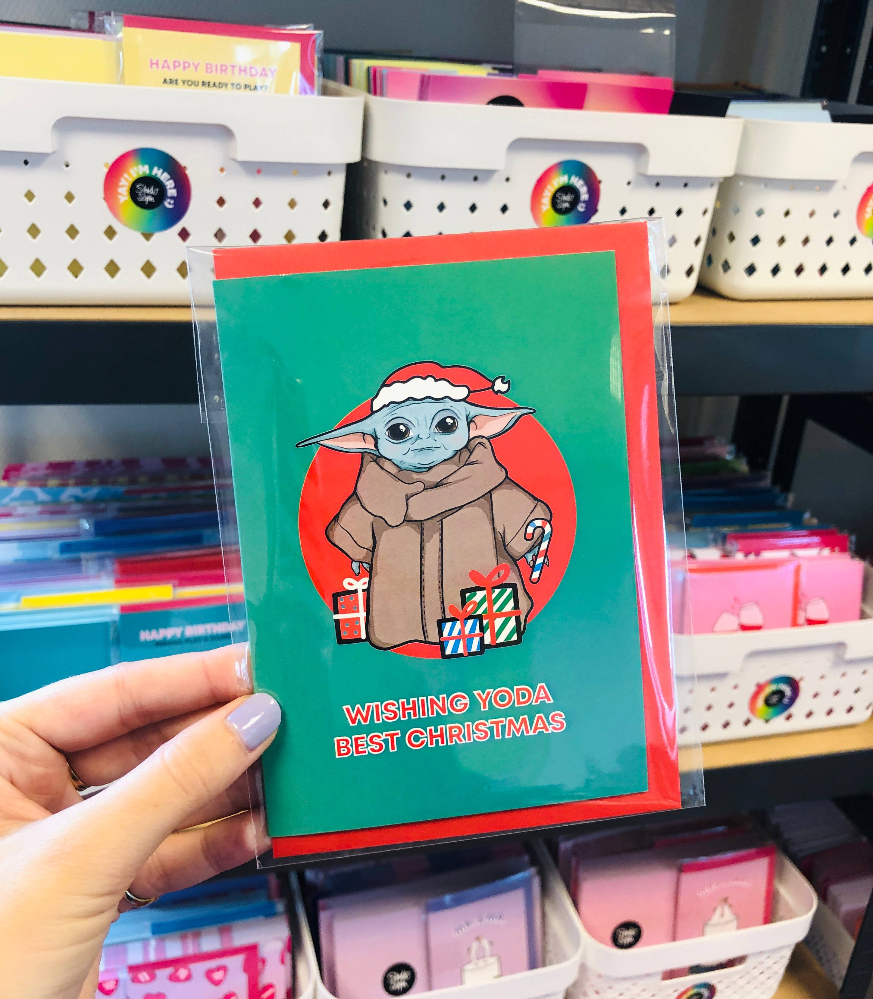 Studio Soph (We Pay Your Import Fees - We Ship DDP) - Vente Cartes de Noël - Carte de Noël Wishing Yo Da Best2