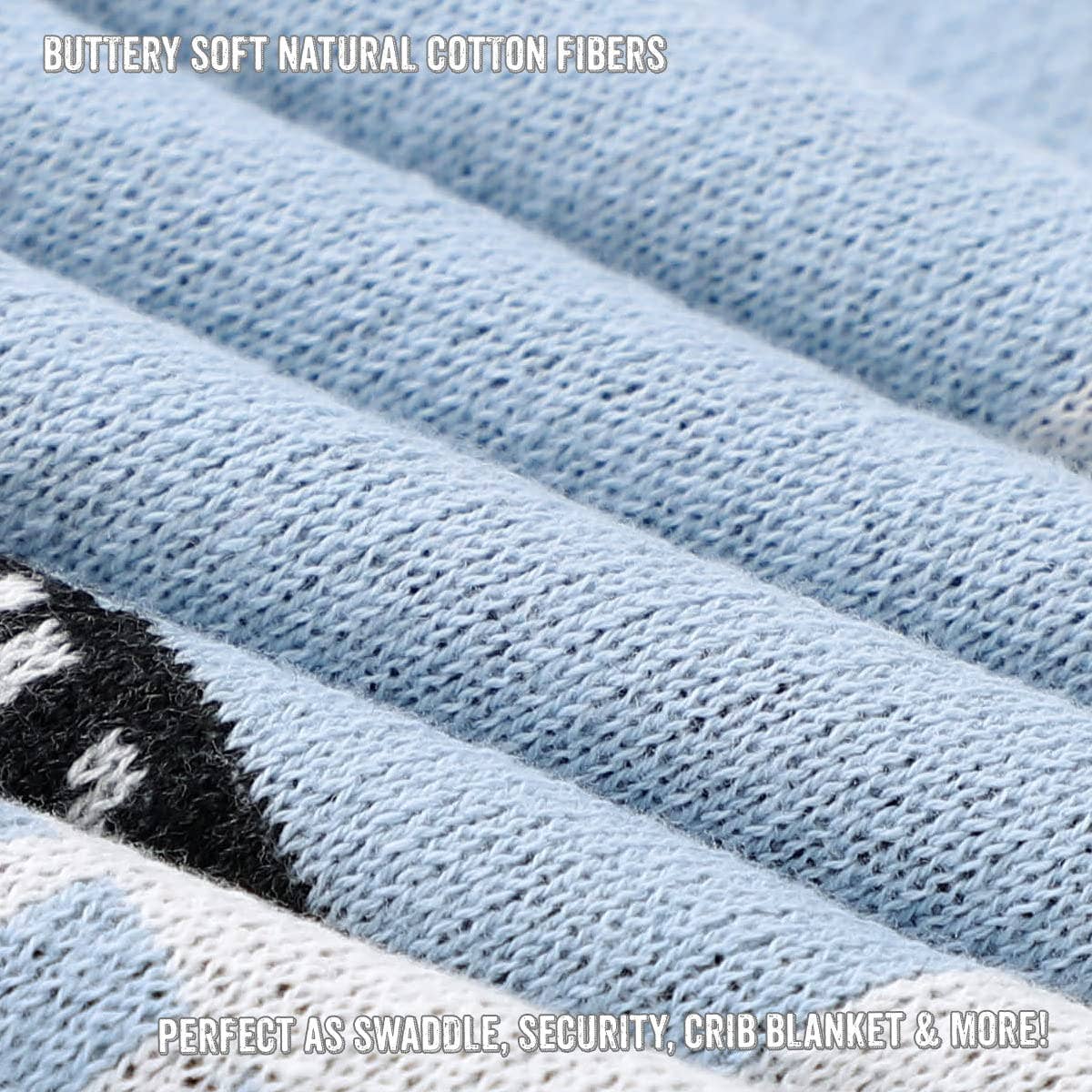 Bleu La La - Wholesale Receiving blanket – Baby - 100% Luxury Cotton Swaddle Receiving Baby Blanket - Llama7