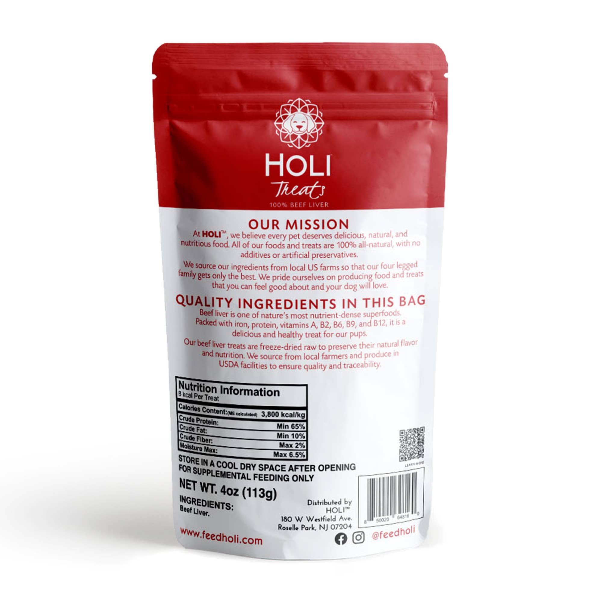 HOLI - Wholesale Pet Treats - Dog - Beef Liver Dog Treats - All Natural - Freeze Dried6