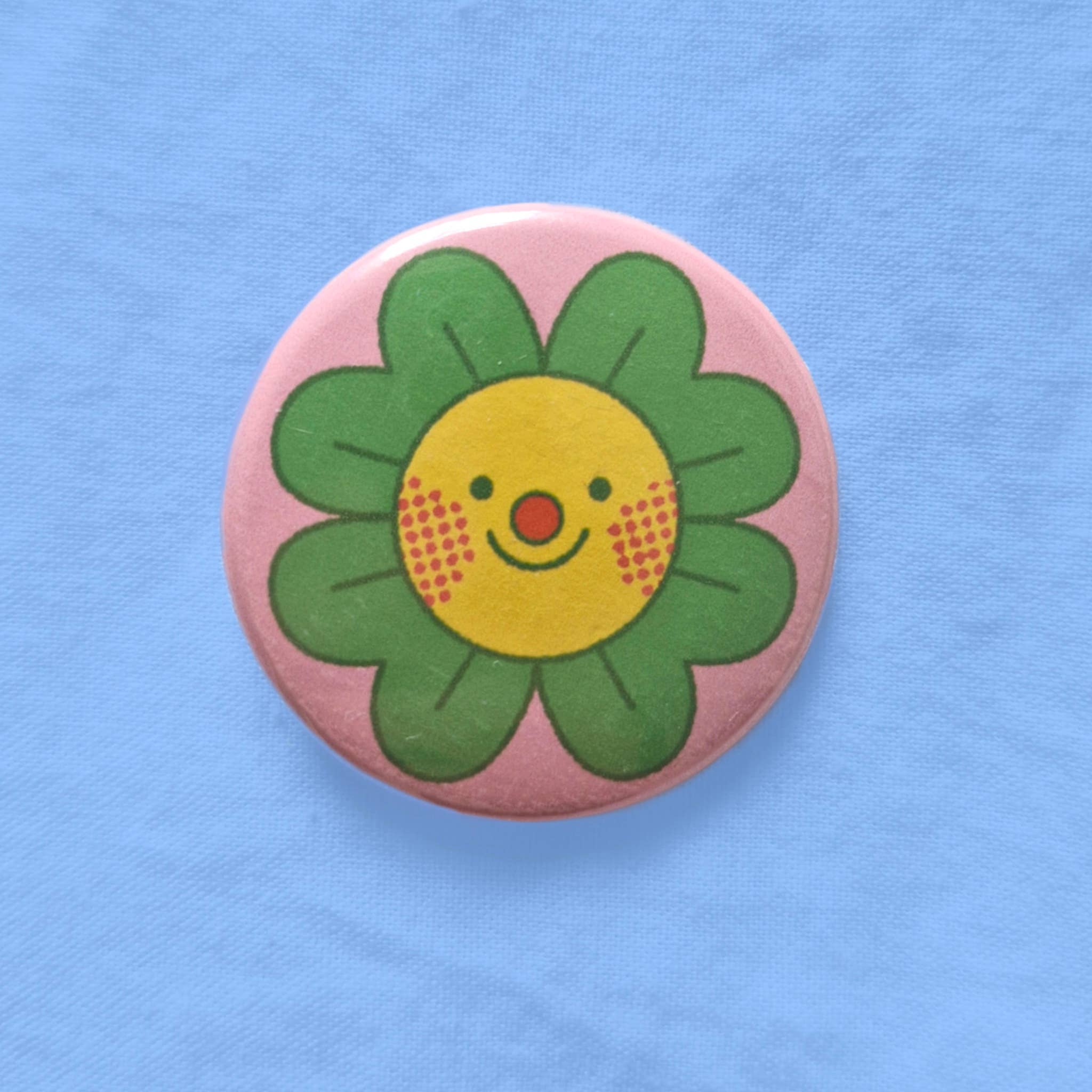 Iris Otto Illustration - Wholesale Lapel Pin/Button - Flower button badge 0