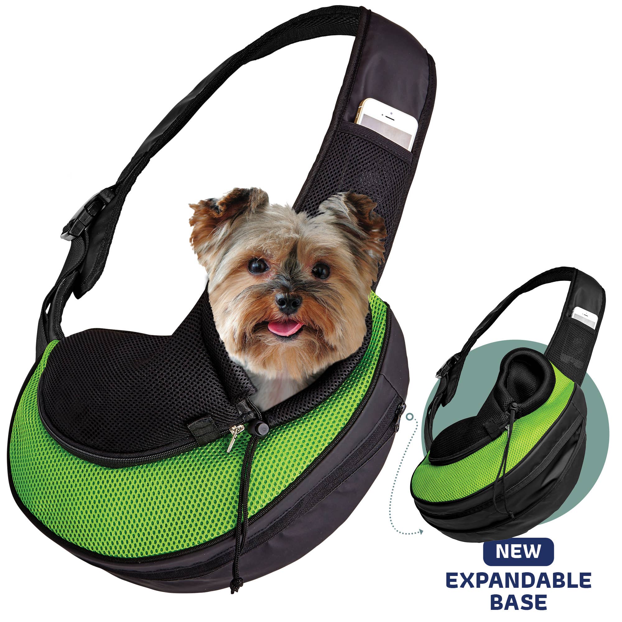 Katziela - Wholesale Pet Carrier - Cat/Dog - Pet Carrier Expandable Sling For Small Dogs And Cats Black12