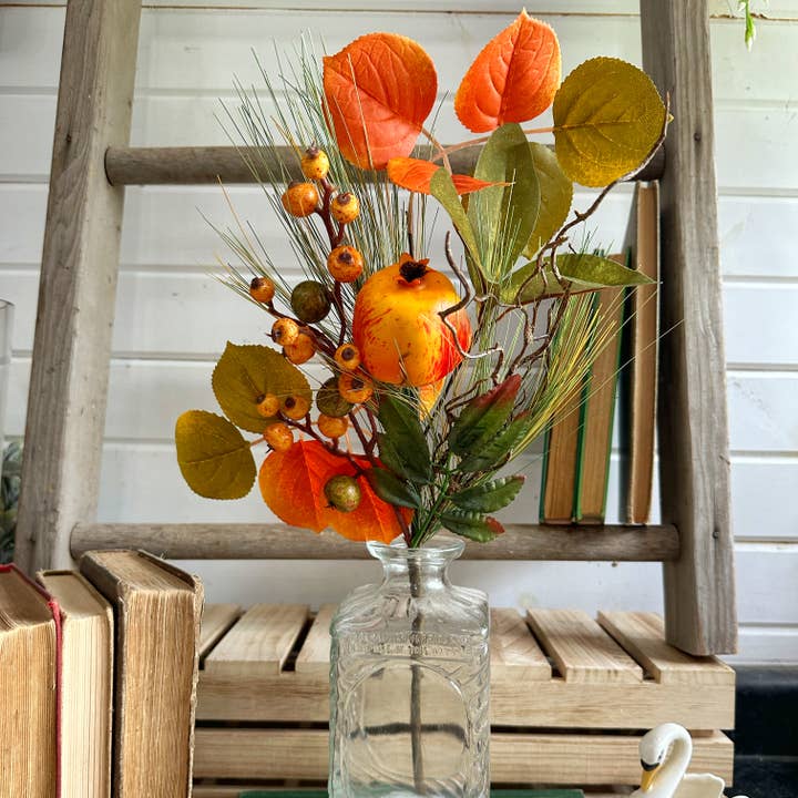 Oh You're Lovely - Wholesale Artificial Flowers - Pomegranate Mix - Faux Greenery