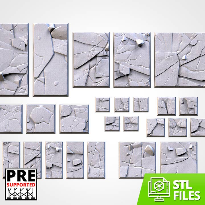 Glace textured bases for wholesale by Forg3d