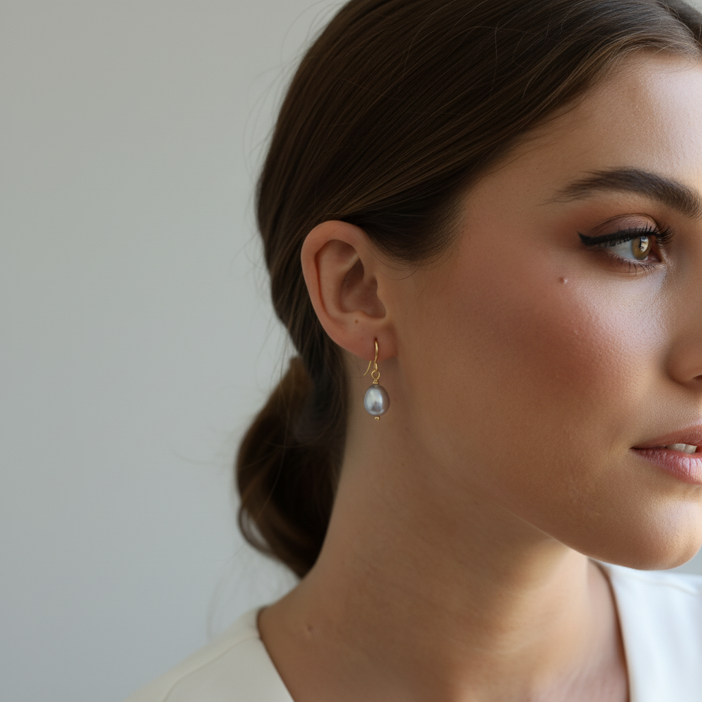 iBijoux – Engroshandel Hængeøreringe og creoløreringe – Minimalistiske ferskvandsperle-øreringe med vedhæng (1E04a)12