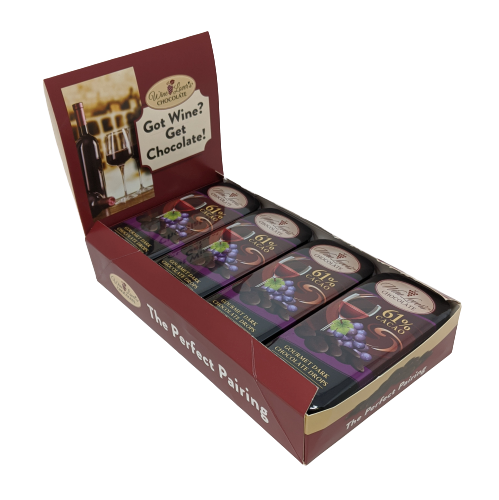 The San Francisco Chocolate Factory - Wholesale Chocolate Bar - 3oz Tin Wine Lover's Chocolate - Pairs with Syrah2