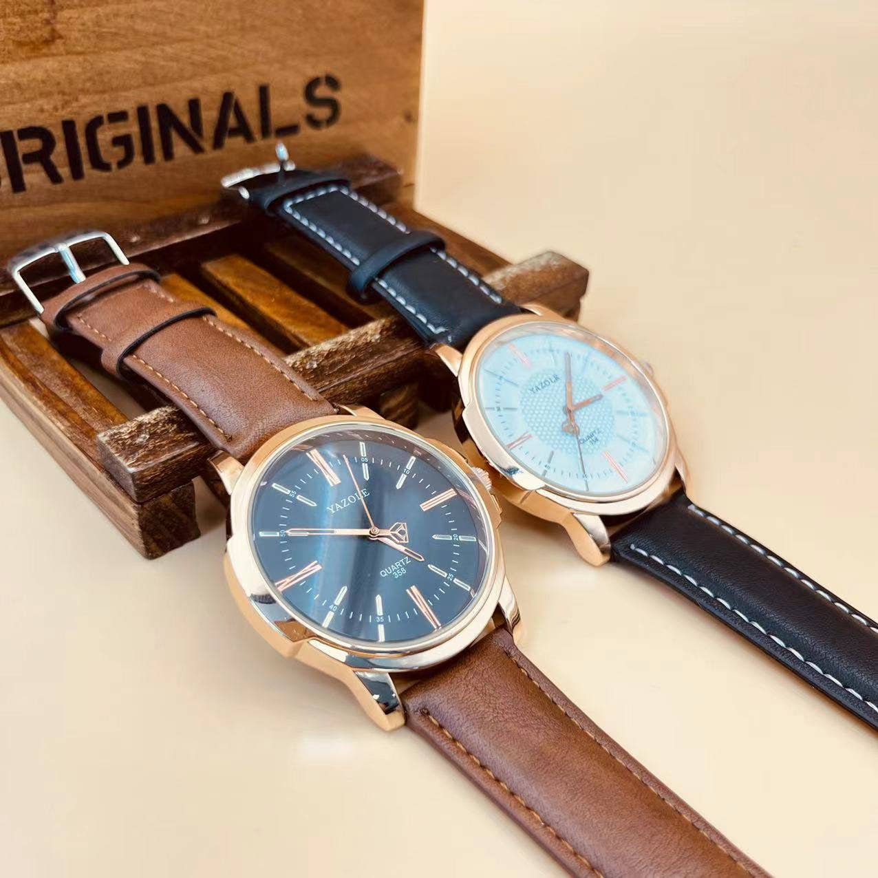 WoodWristCo – wholesale Armbandsur - Herr – Klassisk roséguld herrklocka, vattentät7